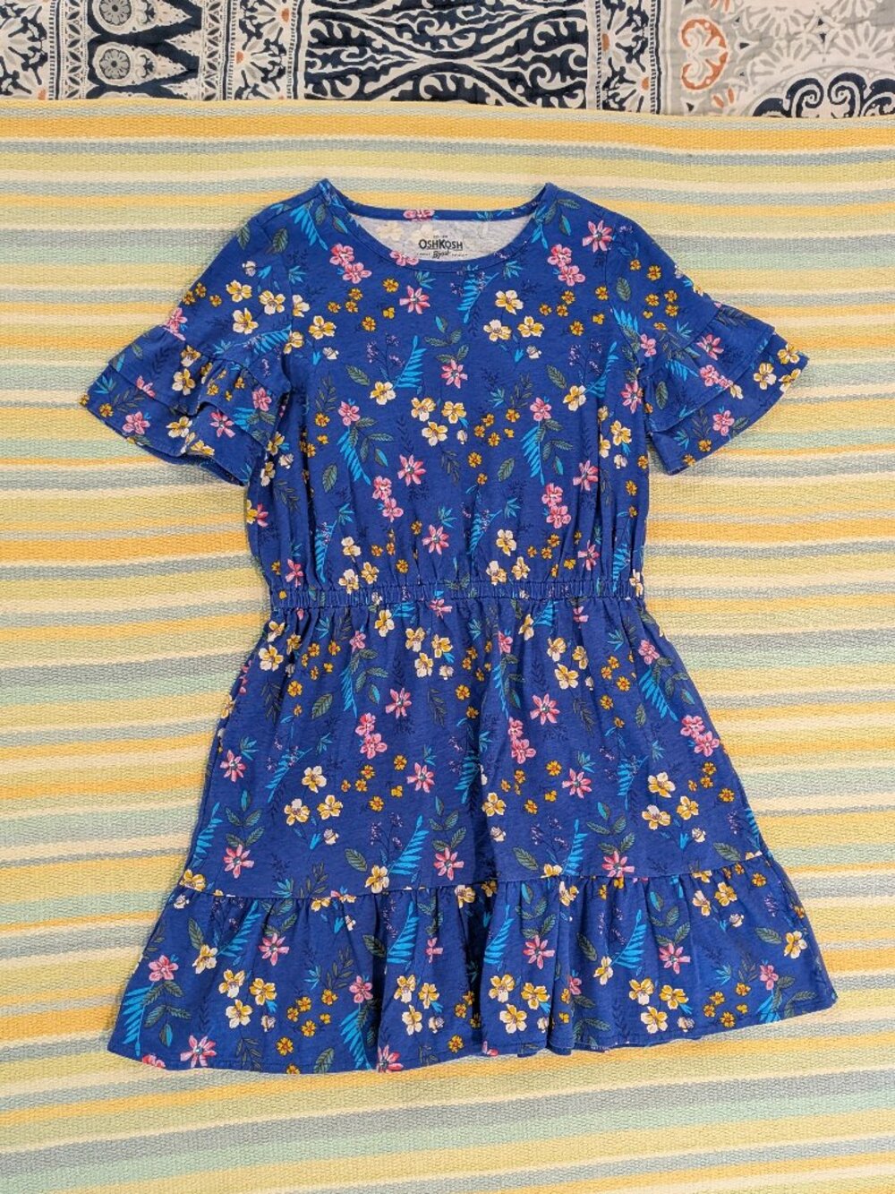 ⭐ OshKosh Blue floral dress size 8